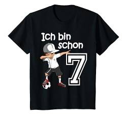 Kinder 7. Geburtstag Fussball Jungen 7 Jahre Fußballer Geschenk T-Shirt von Geburtstags Kinder Design für Jungen & Mädchen