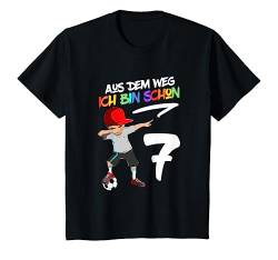 Kinder 7. Geburtstag Fussball Jungen 7 Jahre Fußballer Geschenk T-Shirt von Geburtstags Kinder Design für Jungen & Mädchen