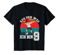 Kinder 9. Geburtstag Fußball Jungen 9 Jahre Fußballer Geschenk T-Shirt von Geburtstags Kinder Design für Jungen & Mädchen