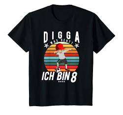 Kinder Fußball Geburtstagsshirt 8 Jahre Junge 8. Geburtstag Dabbing T-Shirt von Geburtstags Kinder Design für Jungen & Mädchen