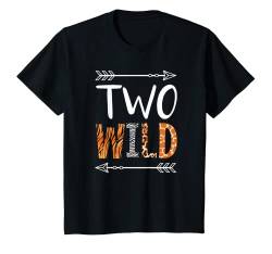Kinder Kinder 2. Geburtstag Mädchen Two Wild T-Shirt von Geburtstags Kinder Design für Jungen & Mädchen