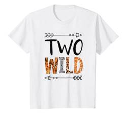 Kinder Kinder 2. Geburtstag Mädchen Two Wild T-Shirt von Geburtstags Kinder Design für Jungen & Mädchen