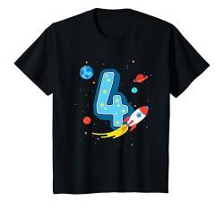 Kinder 4. Geburtstag T Shirt Rakete Geburtstagsshirt 4 Jahre Junge von Geburtstags Shirt für Jungs von CheesyB
