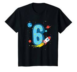 Kinder 6. Geburtstag T Shirt Rakete Geburtstagsshirt 6 Jahre Jungs von Geburtstags Shirt für Jungs von CheesyB