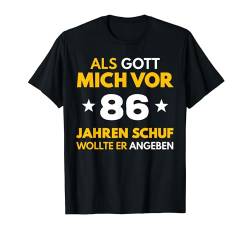 86. Geburtstag Mann Frau 86 Jahre 1938 Deko Lustig Geschenk T-Shirt von Geburtstagsgeschenk Damen Herren 1938 Geschenkidee