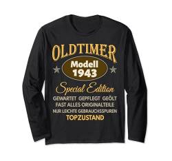 81. Geburtstag Mann Frau 81 Jahre 1943 Deko Lustig Geschenk Langarmshirt von Geburtstagsgeschenk Damen Herren 1943 Geschenkidee