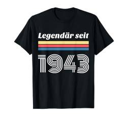 81. Geburtstag Mann Frau 81 Jahre 1943 Deko Lustig Geschenk T-Shirt von Geburtstagsgeschenk Damen Herren 1943 Geschenkidee