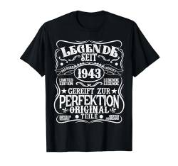 81. Geburtstag Mann Frau 81 Jahre 1943 Deko Lustig Geschenk T-Shirt von Geburtstagsgeschenk Damen Herren 1943 Geschenkidee