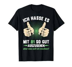 81. Geburtstag Mann Frau 81 Jahre 1943 Deko Lustig Geschenk T-Shirt von Geburtstagsgeschenk Damen Herren 1943 Geschenkidee