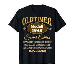 81. Geburtstag Mann Frau 81 Jahre 1943 Deko Lustig Geschenk T-Shirt von Geburtstagsgeschenk Damen Herren 1943 Geschenkidee