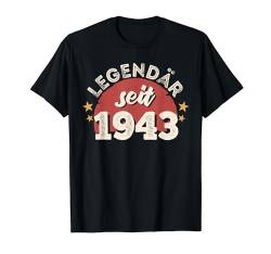 81. Geburtstag Mann Frau 81 Jahre 1943 Deko Lustig Geschenk T-Shirt von Geburtstagsgeschenk Damen Herren 1943 Geschenkidee