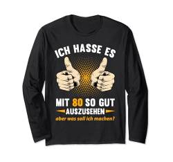 80. Geburtstag Mann Frau 80 Jahre 1944 Deko Lustig Geschenk Langarmshirt von Geburtstagsgeschenk Damen Herren 1944 Geschenkidee