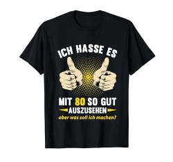 80. Geburtstag Mann Frau 80 Jahre 1944 Deko Lustig Geschenk T-Shirt von Geburtstagsgeschenk Damen Herren 1944 Geschenkidee