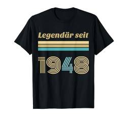 76. Geburtstag Mann Frau 76 Jahre 1948 Deko Lustig Geschenk T-Shirt von Geburtstagsgeschenk Damen Herren 1948 Geschenkidee