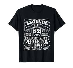 71. Geburtstag Mann Frau 71 Jahre 1953 Deko Lustig Geschenk T-Shirt von Geburtstagsgeschenk Damen Herren 1953 Geschenkidee