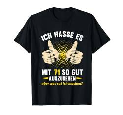 71. Geburtstag Mann Frau 71 Jahre 1953 Deko Lustig Geschenk T-Shirt von Geburtstagsgeschenk Damen Herren 1953 Geschenkidee