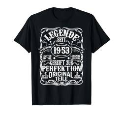 71. Geburtstag Mann Frau 71 Jahre 1953 Deko Lustig Geschenk T-Shirt von Geburtstagsgeschenk Damen Herren 1953 Geschenkidee