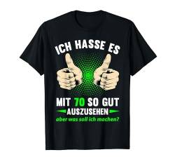 70. Geburtstag Mann Frau 70 Jahre 1954 Deko Lustig Geschenk T-Shirt von Geburtstagsgeschenk Damen Herren 1954 Geschenkidee