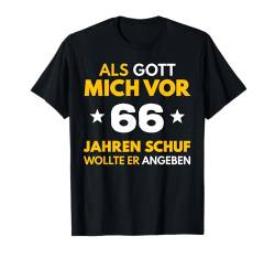 66. Geburtstag Mann Frau 66 Jahre 1958 Deko Lustig Geschen T-Shirt von Geburtstagsgeschenk Damen Herren 1958 Geschenkidee