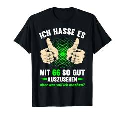 66. Geburtstag Mann Frau 66 Jahre 1958 Deko Lustig Geschen T-Shirt von Geburtstagsgeschenk Damen Herren 1958 Geschenkidee