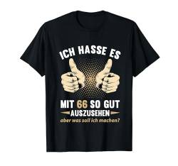 66. Geburtstag Mann Frau 66 Jahre 1958 Deko Lustig Geschen T-Shirt von Geburtstagsgeschenk Damen Herren 1958 Geschenkidee