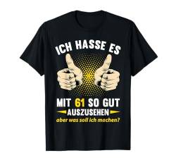 61. Geburtstag Mann Frau 61 Jahre 1963 Deko Lustig Geschenk T-Shirt von Geburtstagsgeschenk Damen Herren 1963 Geschenkidee