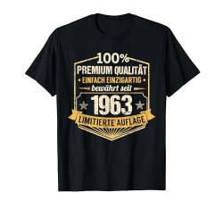 61. Geburtstag Mann Frau 61 Jahre 1963 Deko Lustig Geschenk T-Shirt von Geburtstagsgeschenk Damen Herren 1963 Geschenkidee