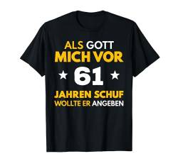 61. Geburtstag Mann Frau 61 Jahre 1963 Deko Lustig Geschenk T-Shirt von Geburtstagsgeschenk Damen Herren 1963 Geschenkidee