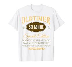 60. Geburtstag Mann Frau 60 Jahre 1964 Deko Lustig Geschen T-Shirt von Geburtstagsgeschenk Damen Herren 1964 Geschenkidee