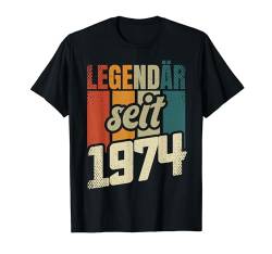 50. Geburtstag Mann Frau 50 Jahre 1974 Deko Lustig Geschenk T-Shirt von Geburtstagsgeschenk Damen Herren 1974 Geschenkidee