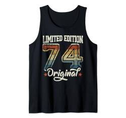 50. Geburtstag Mann Frau 50 Jahre 1974 Deko Lustig Geschenk Tank Top von Geburtstagsgeschenk Damen Herren 1974 Geschenkidee