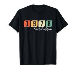 46. Geburtstag Mann Frau 46 Jahre 1978 Deko Lustig Geschenk T-Shirt von Geburtstagsgeschenk Damen Herren 1978 Geschenkidee