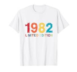 42. Geburtstag Mann Frau 42 Jahre 1982 Deko Lustig T-Shirt von Geburtstagsgeschenk Damen Herren 1982 Geschenkidee
