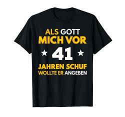 41. Geburtstag Mann Frau 41 Jahre 1983 Deko Lustig Geschenk T-Shirt von Geburtstagsgeschenk Damen Herren 1983 Geschenkidee