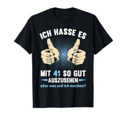 41. Geburtstag Mann Frau 41 Jahre 1983 Deko Lustig Geschenk T-Shirt von Geburtstagsgeschenk Damen Herren 1983 Geschenkidee