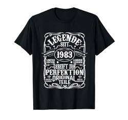 41. Geburtstag Mann Frau 41 Jahre 1983 Deko Lustig Geschenk T-Shirt von Geburtstagsgeschenk Damen Herren 1983 Geschenkidee