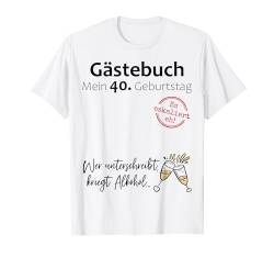 40. Geburtstag Mann Frau 40 Jahre 1984 Deko Lustig Geschenk T-Shirt von Geburtstagsgeschenk Damen Herren 1984 Geschenkidee