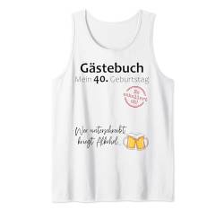 40. Geburtstag Mann Frau 40 Jahre 1984 Deko Lustig Geschenk Tank Top von Geburtstagsgeschenk Damen Herren 1984 Geschenkidee