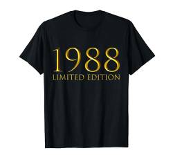 36. Geburtstag Mann Frau 36 Jahre 1988 Deko Lustig Geschenk T-Shirt von Geburtstagsgeschenk Damen Herren 1988 Geschenkidee