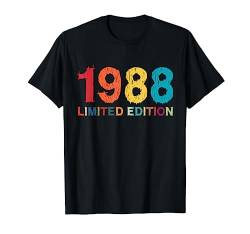 36. Geburtstag Mann Frau 36 Jahre 1988 Deko Lustig Geschenk T-Shirt von Geburtstagsgeschenk Damen Herren 1988 Geschenkidee