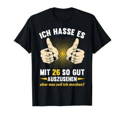 26. Geburtstag Mann Frau 26 Jahre 1998 Deko Lustig Geschenk T-Shirt von Geburtstagsgeschenk Damen Herren 1998 Geschenkidee