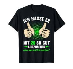 26. Geburtstag Mann Frau 26 Jahre 1998 Deko Lustig Geschenk T-Shirt von Geburtstagsgeschenk Damen Herren 1998 Geschenkidee