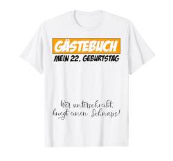 22. Geburtstag Mann Frau 22 Jahre 2002 Deko Lustig Geschenk T-Shirt von Geburtstagsgeschenk Damen Herren 2002 Geschenkidee