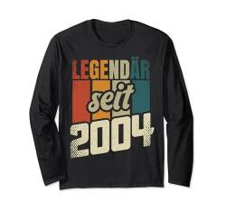 20. Geburtstag Mann Frau 20 Jahre 2004 Deko Lustig Geschenk Langarmshirt von Geburtstagsgeschenk Damen Herren 2004 Geschenkidee