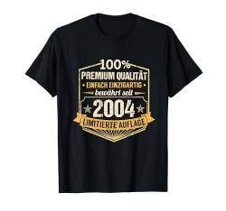 20. Geburtstag Mann Frau 20 Jahre 2004 Deko Lustig Geschenk T-Shirt von Geburtstagsgeschenk Damen Herren 2004 Geschenkidee