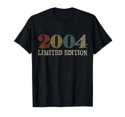 20. Geburtstag Mann Frau 20 Jahre 2004 Deko Lustig Geschenk T-Shirt von Geburtstagsgeschenk Damen Herren 2004 Geschenkidee