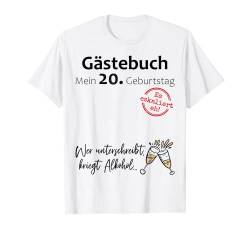 20. Geburtstag Mann Frau 20 Jahre 2004 Deko Lustig Geschenk T-Shirt von Geburtstagsgeschenk Damen Herren 2004 Geschenkidee