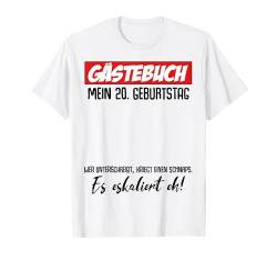 20. Geburtstag Mann Frau 20 Jahre 2004 Deko Lustig Geschenk T-Shirt von Geburtstagsgeschenk Damen Herren 2004 Geschenkidee