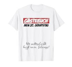 20. Geburtstag Mann Frau 20 Jahre 2004 Deko Lustig Geschenk T-Shirt von Geburtstagsgeschenk Damen Herren 2004 Geschenkidee