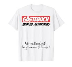 20. Geburtstag Mann Frau 20 Jahre 2004 Deko Lustig Geschenk T-Shirt von Geburtstagsgeschenk Damen Herren 2004 Geschenkidee